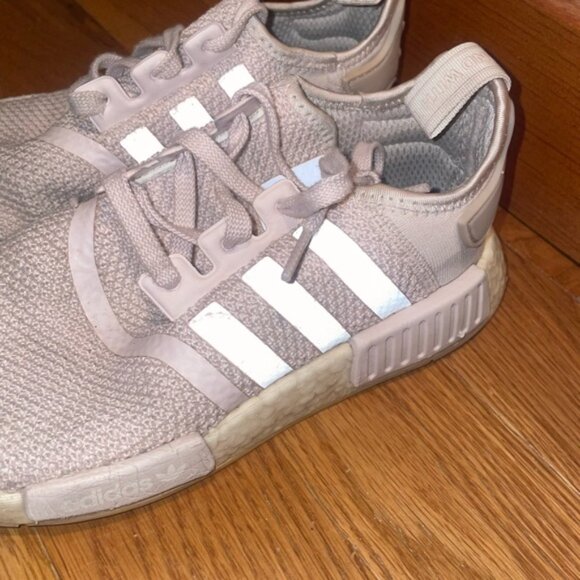 Adidas NMD R1 Boost Grey Silver Womens Running Shoes - Picture 5 of 8